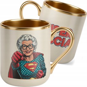 Prémium Bögre Arany Ekrü Nagymama Nap Nagymama Ajándék