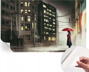 Dekoratív Öntapadós Tapéta Divatos Minták Eső város 416x254 cm