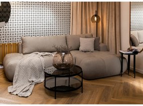 Sarokkanapé Ombre (J) (sötét bézs + fekete). Akció -15%. 1099482