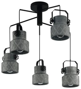 Eglo 39856 - Csillár HILCOTT 5xE27/40W/230V