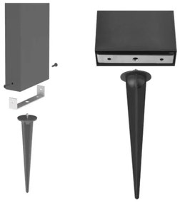 LED napelemes lámpa szenzorral LED/4,4W/3,7V 2200 mAh IP44