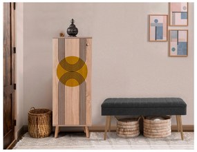Előszoba bútor Beside 21 (szonoma tölgy + antracit) . Akció -22%. 1093985