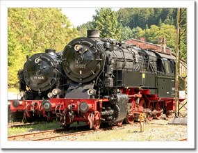 Poszterek keretben 40x30 Gőzmozdony