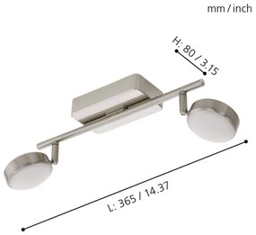 Eglo 97715 - CORROPOLI-C 2xLED/5W/230V RGB állítható spotlámpa