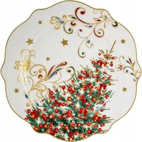 Ebédlő tányér patera karácsonyi porcelán Karácsonyi születés karácsonyfa