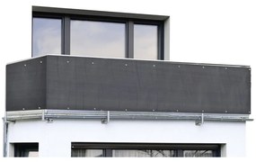 Fekete műanyag belátásgátló erkélyre 500x85 cm – Maximex