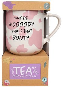 Why be moody shake that booty bögre és tea ajándékkészletet?