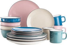 Mäser 16 darabos MAILA étkészlet – petróleum mix