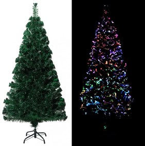 zöld száloptikás műkarácsonyfa állvánnyal 120 cm