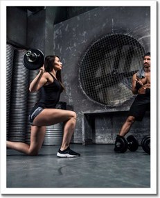 Poszterek keretben 40x50 Illegális edzőterem Garázs