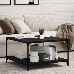 Polcos könyvespolc 4 pcs Fekete 80 x 40 x 1.5 cm Faanyag