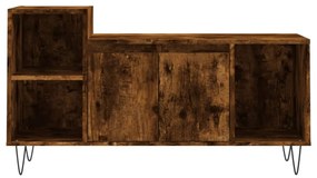 füstös tölgy színű szerelt fa TV-szekrény 100x35x55 cm