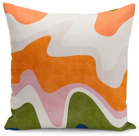 Párnahuzat 43x43 cm Squiggly Orange – Mila Home