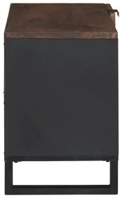 TV Szekrény – 80 x 31,5 x 46 cm Tömör Fa és Műgyanta