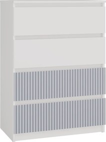 MIX M4 ARTEO komód, 70x97x40 cm, fehér-kék