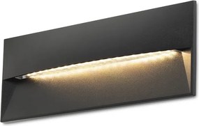 RENDL REP 27 süllyesztett lámpa fekete 230V LED 10W 90° IP65 3000K