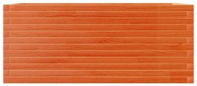 viaszbarna tömör fenyőfa kerti virágláda 110 x 60 x 45,5 cm