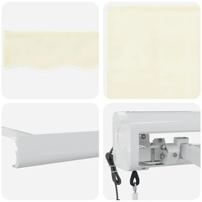 Automatikus Behúzható Napellenző Krém 300x250 cm