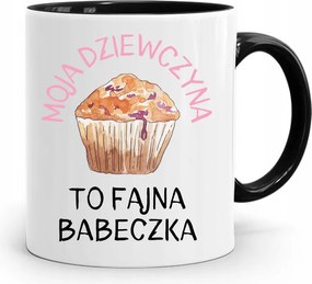 Fekete Bögre A Feleség Barátnőjének Hűvös Muffin nyomott mintával