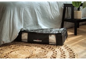 XXL Black Edition 3D fekete ágy alatti ruhatároló doboz, 145 l - Compactor