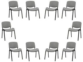 ISO New Tárgyalószék Szürke Irodaszék 10 Darab N