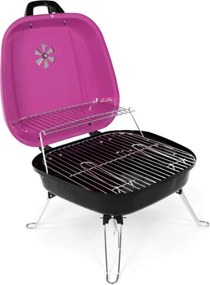 Faszenes hordozható grillsütő Garth BBQ Pink