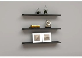 KÉSZLET 3x Fali polc BOSS antracit