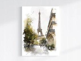 Vászonkép Canvas Építészet Város Párizs Eiffel-torony 75x100