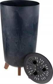 Virágtartó, virágtartó Slim Magas Lábakon Beton Hatás Fedő Növényekhez