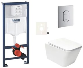 Függesztett WC-készlet könnyű falakhoz / előfalra szerelhető SAT Infinitio SIKOGRSIN12A