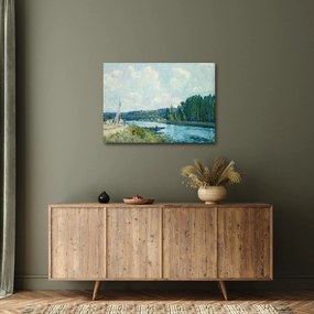 Kép - Alfred Sisley, The Banks of the Oise, reprodukciók (70x50 cm)