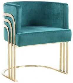SISSY luxus bársony szék - zöld