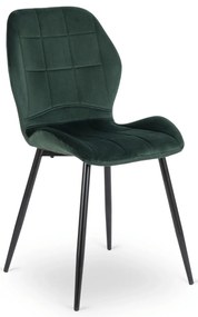 Étkezőgarnitúra 4 db. Zöld Bársony Irys székkel. Asztal: LINO 100 cm