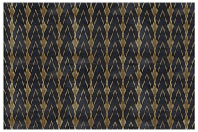 Ragnar fekete-aranyszínű dekorációs bútortapéta - Ambiance