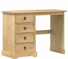 vidaXL Corona tömör fenyőfa fésülködőasztal 104 x 47 x 75 cm