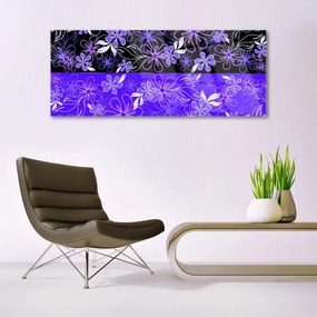 Fali üvegkép Abstract Art Designs Virág 125x50 cm