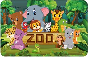 Állatos Zoo tányéralátét 43x28 cm