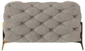 Szürkésbézs bársony fotel Chelsea Bis – Ropez