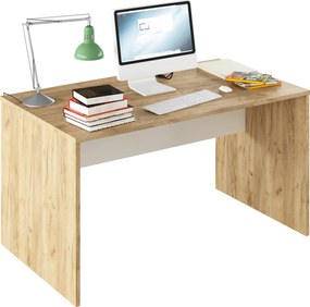 PC asztal, artisan tölgy/fehér, RIOMA TYP 11