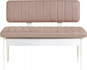 Vina pad tárolóhellyel 110 cm fehér/bézs