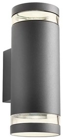 Redo 90518 - Kültéri fali lámpa CARGO 2xGU10/28W/230V IP54 antracit