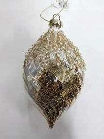 KarĂĄcsonyi dĂsz ĂŒveg könnycsepp arannyal, Colmore