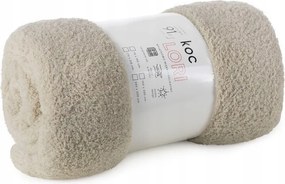 Ágytakaró flano fotelhez 70x160 bézs mikroszálas puha Lori D91