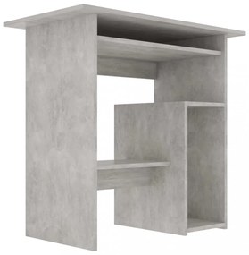 betonszürke szerelt fa íróasztal 80 x 45 x 74 cm