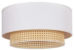 Duolla BOHO stropní svítidlo 1xE27/15W/230V, pr. 45 cm, krémová/ratan