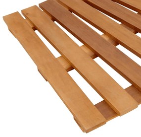 fekete polyrattan és tömör akácfa jakuzzi-keret