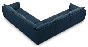 Sötétkék sarokkanapé (variálható) Vanda – Mazzini Sofas