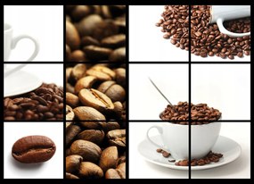 Flizelin fotótapéta Kávé szemes csésze minimalizmus háttér 208x146 +ragasztó