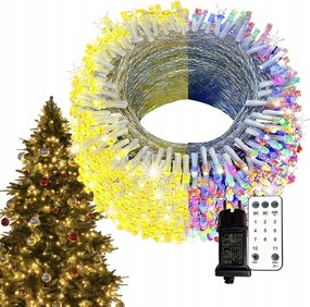 Karácsonyfa fényfüzér Classic 100 Led 10m többszínű,IP44 vízálló