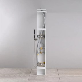 Luxus hidromasszázs zuhanypanel modern fürdőszobába – Malaga White hidromasszázs zuhanypanel